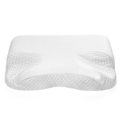 CPAP Memory Foam Pillow By GoodSleep - For BiPAP, APAP & CPAP Mask Users - Nasal Cushion For Side, Back & Stomach Sleepers With Apnea - For Spine & Neck Alignment & Support