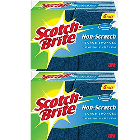 Scotch-Brite Non-Scratch Scrub Sponge, 12-Sponges