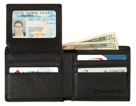 RFID Blocking Stylish Genuine Leather Wallet for Men