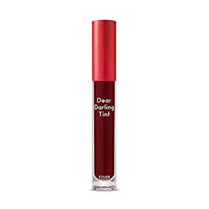 ETUDE HOUSE Dear Darling Water Gel Tint (#RD301 Real Red) - Long-lasting Effect up with Fruity, Juicy, Moist, and Vivid coloring