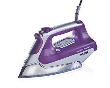 Hamilton Beach Durathon Steam Iron, 3-Way Auto Shutoff, Purple