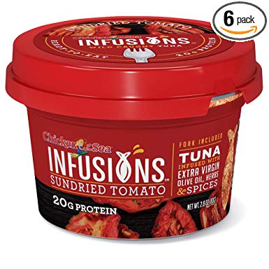 Chicken of the Sea Infusions Tuna, Sundried Tomato, 2.8 Oz. Cups (Pack of 6)