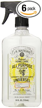 J.R. Watkins Natural All Purpose Cleaner, Lemon, 24 Ounce (Pack of 6)