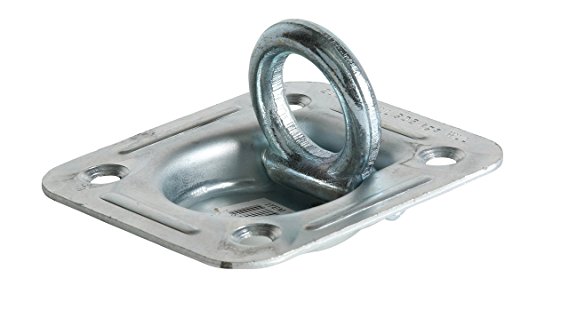 D Ring Tie-Down Anchor (Large Square), Recessed Pan Fitting, Truck/Trailer/Flatbed/Pickup TieDown Anchor. NOT INCLUDED: Mounting Plate/Bolts