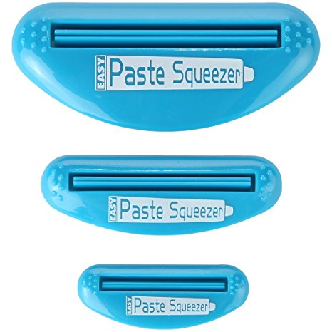 Home-X Multi-Purpose Tube Squeezer Toothpaste Dispenser Holder. Set of 3 Sizes.