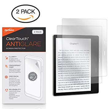 BoxWave Amazon Kindle Oasis (2017) ClearTouch Anti-Glare Screen Protector (2-Pack) - Amazon Kindle Oasis (2017) Anti-Glare, Anti-Fingerprint Matte Film Skin to Shield Against Scratches