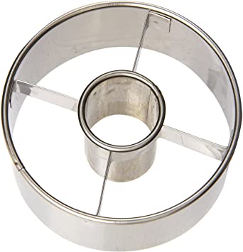 Ateco 3-1/2-Inch Stainless Steel Doughnut Cutter, Silver