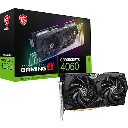 MSI GeForce RTX 4060 Gaming X 8G 8GB GDDR6 128-bit Gaming Graphic Card