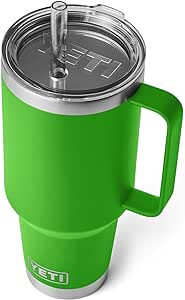 YETI Rambler 42 oz Straw Mug, Vacuum Insulated, Stainless Steel, Canopy Green