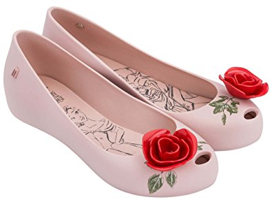 Melissa Womens Ultragirl   Beauty and The Beast Flat Shoe