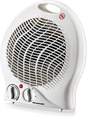 Portable Fan Heater with Thermostat, Tabletop/Floor Ceramic Heater for Office&Small Space