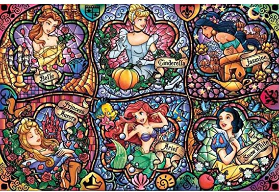 DIY 5D Diamond Painting Kits for Adults, 16"X12" Disney Princess Girl Full Drill Diamond Painting Rhinestone Embroidery Pictures Cross Stitch Arts Crafts for Living Room Home Wall Decor