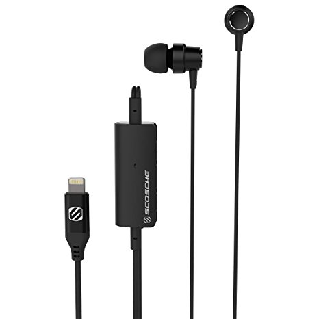 SCOSCHE Noise Isolation Wired Headset for Universal/Smartphone - Black