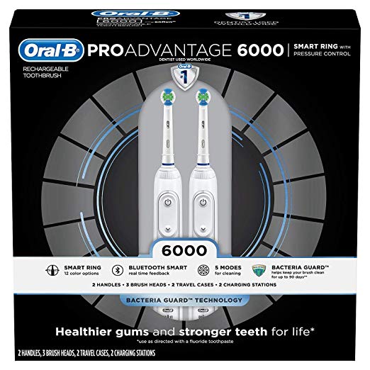 Oral-B ProAdvantage 6000 Rechargeable Electric Toothbrush (2-Pack)