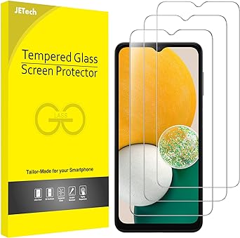 JETech Screen Protector for Samsung Galaxy A13 / A13 5G/ A12, 9H Tempered Glass Film, Anti-Scratch, HD Clear, 3-Pack