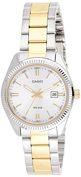 Casio Enticer Ladies Analog White Dial Women's Watch - LTP-1302SG-7AVDF(A478)