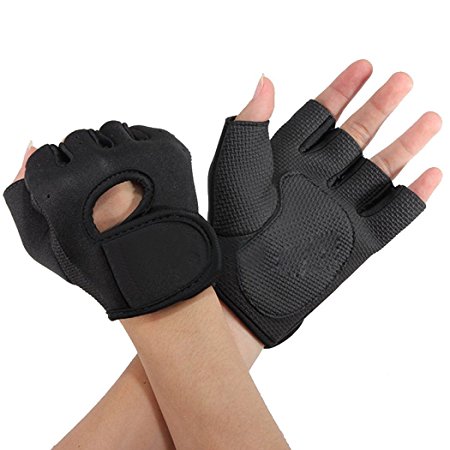 OuterStar Half Finger Gloves for GYM Weightlifting Sport Exercise Cycling Fitness