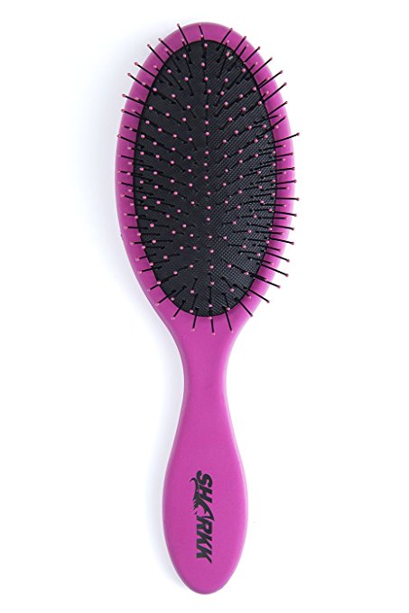 SHARKK Hair Brush Professional Detangling Shower Brush For Wet Or Dry Hair (Pink)