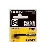 Sony LR41 - AG3-192 Alkaline Button Cell Watch Battery AG3 - LR41 Battery