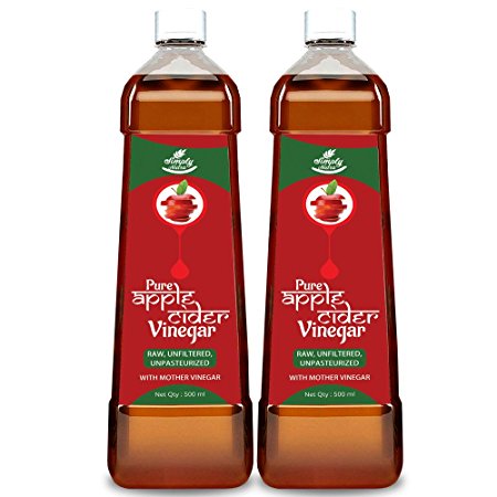Simply Nutra Apple Cider Vinegar With Mother 500Ml For Weight Loss Pack Of 2