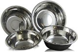 Mixing Bowls Checkered Chef Stainless Steel Mixing Bowl Set 4 Metal Prep Bowls