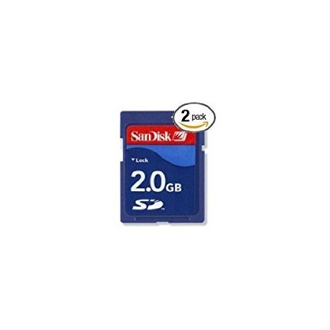 SanDisk 2 GB SD Flash Memory Card 2-Pack SDSDB2-2048-A11