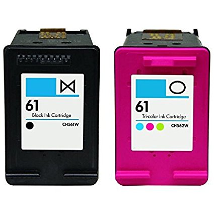 HouseOfToners Remanufactured Ink Cartridge Replacement for HP 61 ( Black , 2-Pack )