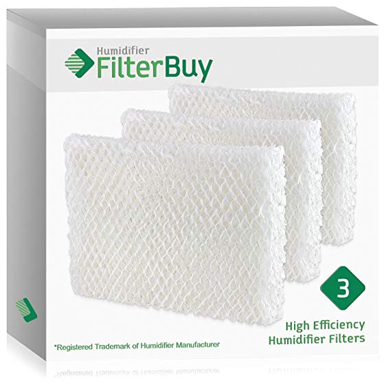 FilterBuy Humidifier Wick Replacement Filters for Lasko Humidifiers. Compare to Lasko Part # THF 8, THF-8, THF8. Pack of 3.