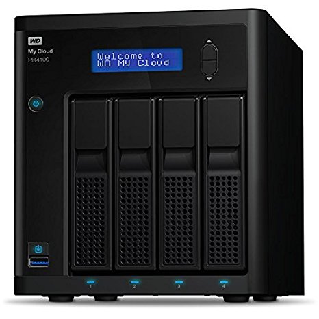 WD 40TB My Cloud Pro Series PR4100 Network Attached Storage - NAS - WDBNFA0400KBK-NESN