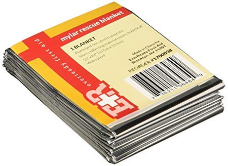 Mylar Men's Emergency Thermal Blankets (10 Pack)