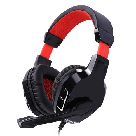 NUBWO NO.3000 PC Gaming Over Ear Stereo Headset with High Sensitivity Noise Cancelling Microphone & Volume Control (Black)