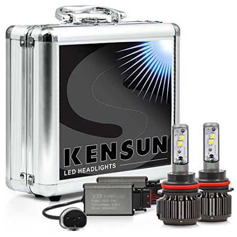 Kensun Super Bright Extreme Cree LED Headlight Conversion Kit - 9007 (HB5) Dual- Beam