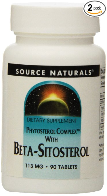 Source Naturals Beta Sitosterol, 90 Tablets (Pack of 2)