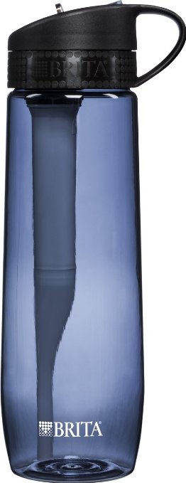 Brita Hard Sided Water Filter Bottle Grey 237 Ounces