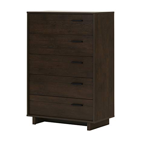 South Shore Fynn Collection 5-Drawer Chest - Brown Oak