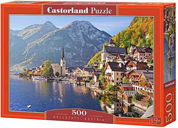 Castorland B-52189 Hobby Panoramic Hallstatt, Austria Jigsaw Puzzle, 500 Pieces Set, Multi