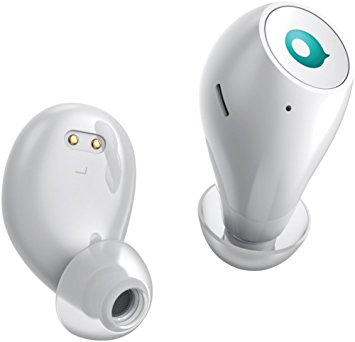 crazybaby Air Bluetooth Wireless Earbuds Headphones White