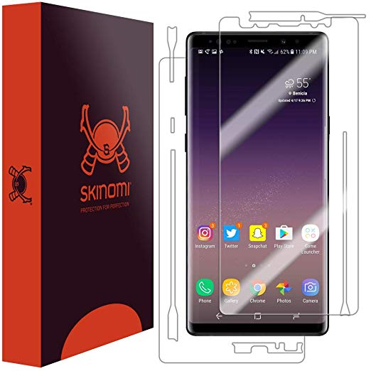 Galaxy Note 9 Screen Protector   Full Body, Skinomi TechSkin Full Coverage Skin   Screen Protector Galaxy Note 9 Front & Back Clear HD Film