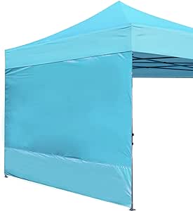 ABCCANOPY Instant Canopy SunWall 10x10 FT, 1 Pack Sidewall Only, Sky Blue