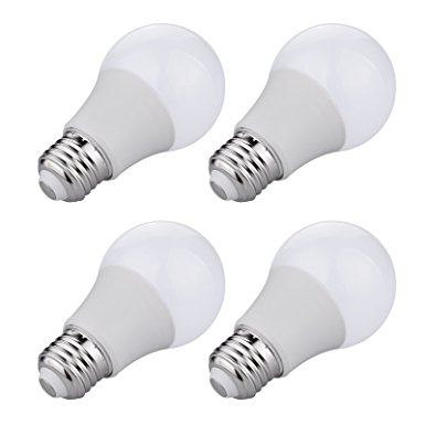 KOOTION 9W LED Light Bulbs Equivalent to Traditional 60W Bulb, E26 Light Bulbs, A19 LED Bulb, 270 Degree Beam Angle, 2700K Warm Light, 4 Pack