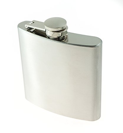 SE HQ6 6-oz. Stainless Steel Hip Flask