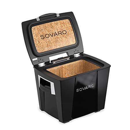 Sovaro Luxury Cooler, Black/Chrome, 30 Quart