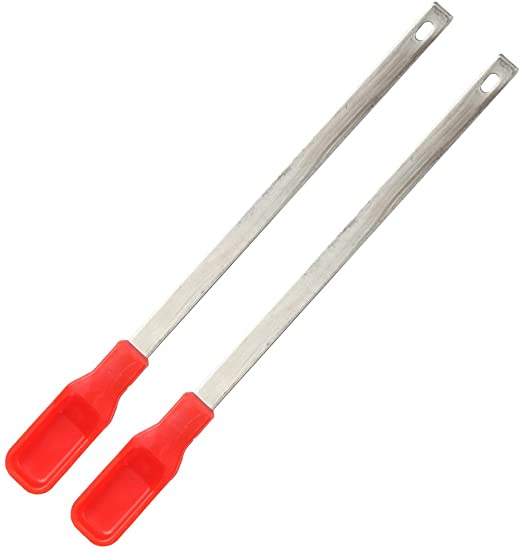 Home-X Long Handle Spoon Jar Spatula, Set of 2