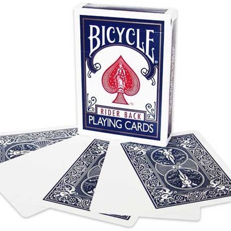 Magic Makers Bicycle Blank Face Blue Back Deck