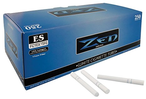 Zen Light King Size Cigarette Tubes (250 Ct) 1 Box