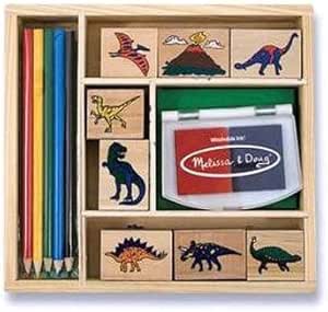 7 Pack MELISSA & DOUG DINOSAUR STAMP SET