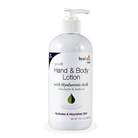 Hyalogic Episilk Hand & Body Lotion - With Hyaluronic Acid - Shea Butter - Jojoba Oil - HA Hydrates And Nourishes Skin - 10 ounces