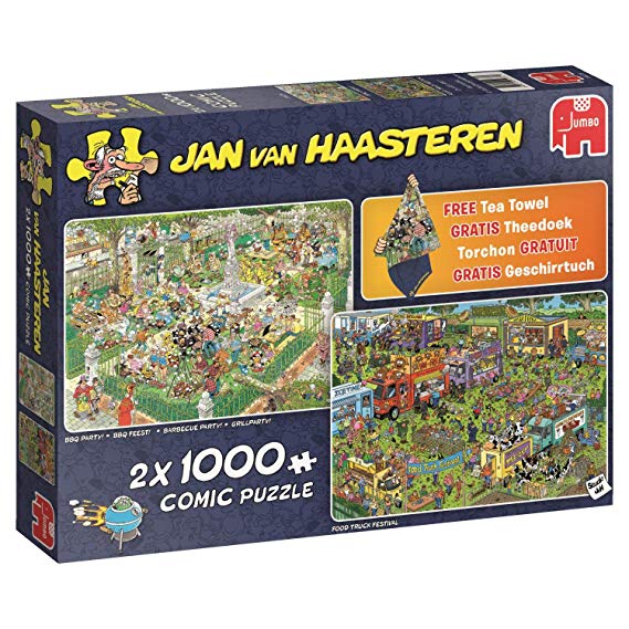 Jan Van Haasteren Food Festival 19079 - 2 x 1000 Piece Jigsaw Puzzles