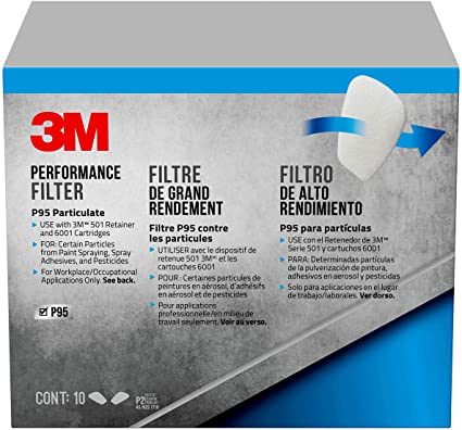 3M 6000 Series Particulate Filter P95, 10-Pack