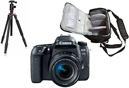 77D DSLR Camera   EF-S 18-55mm IS STM lens   KamKorda Pro Camera Bag   Advanced Camera Tripod